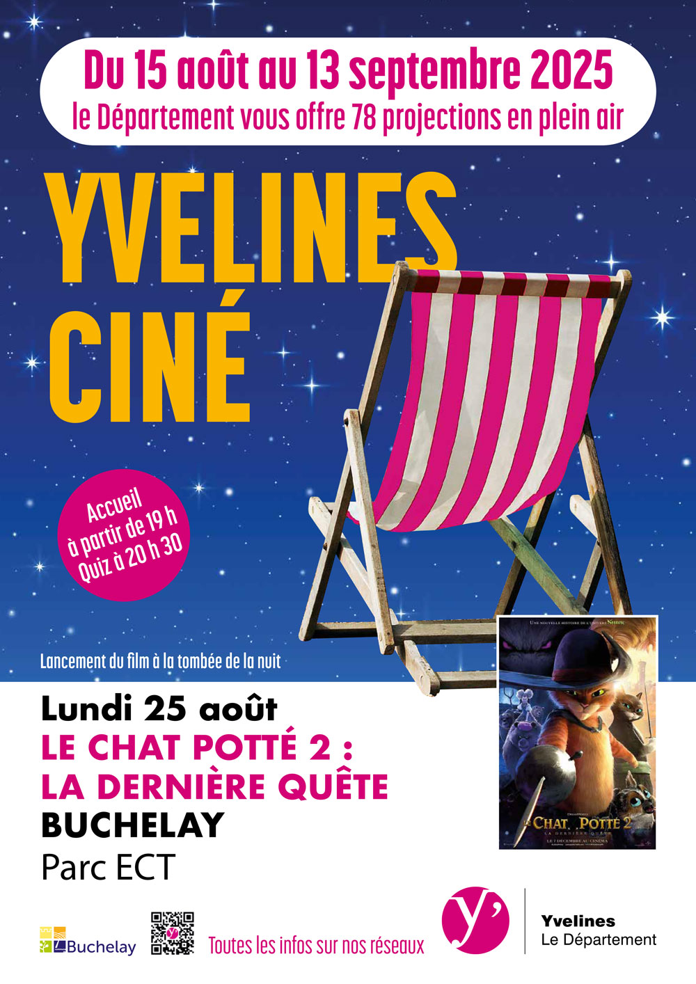 Couverture de Venez voir Le Chat Potté 2 à la belle étoile !